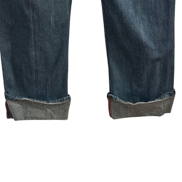 Max Studio Women's Ankle Jeans Size 12 Blue Dark Wash Cuffed Hem - Picture 12 of 15